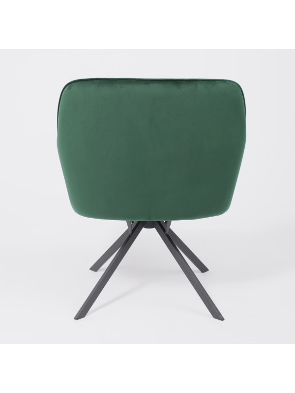 Кресло AksHome Virginia зеленый/черный сзади