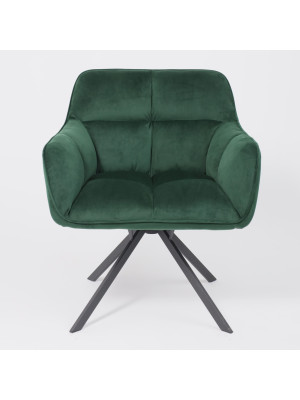 Кресло AksHome Virginia зеленый/черный середи