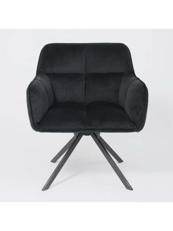 Кресло AksHome Virginia черный спереди