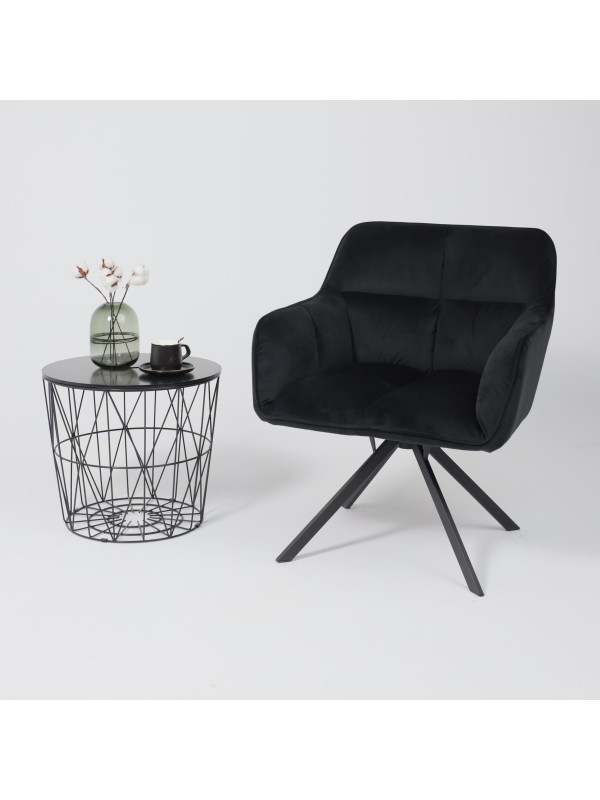 Кресло AksHome Virginia черный в интерьере