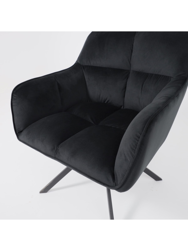 Кресло AksHome Virginia черный сверху