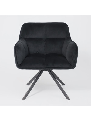 Кресло AksHome Virginia черный спереди