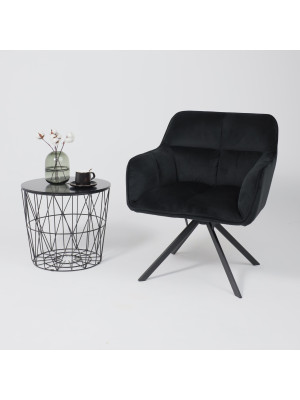 Кресло AksHome Virginia черный в интерьере