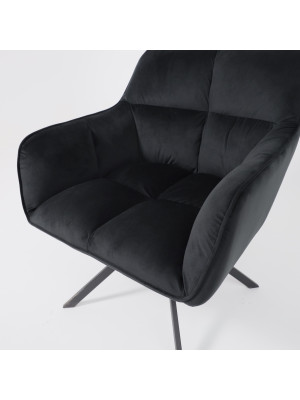 Кресло AksHome Virginia черный сверху