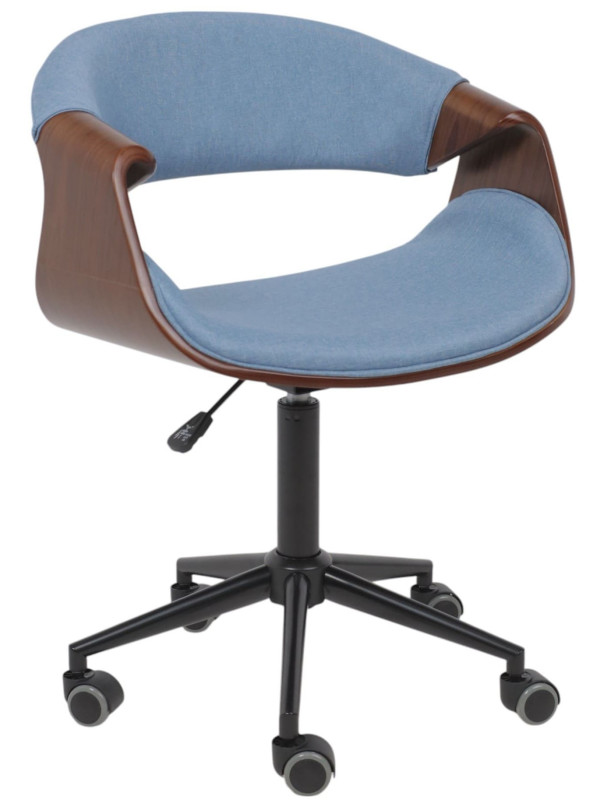 Кресло компьютерное AksHome Angara голубой/черный