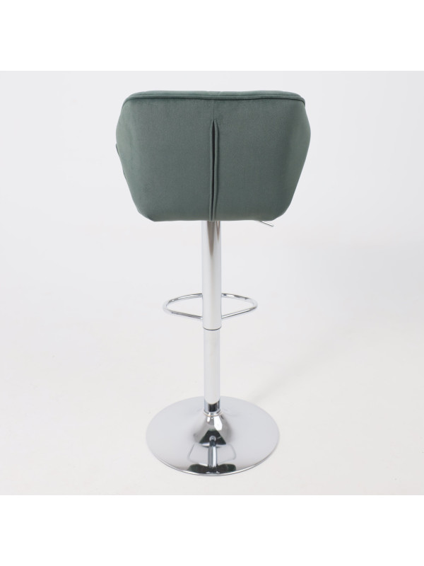 Стул AksHome Berlin GB зеленый/хром сзади