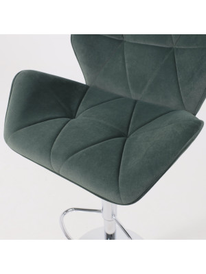 Стул AksHome Berlin GB зеленый/хром сверху