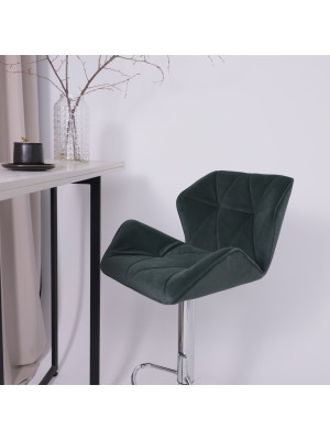 Стул AksHome Berlin GB зеленый/хром в интерьере (1)