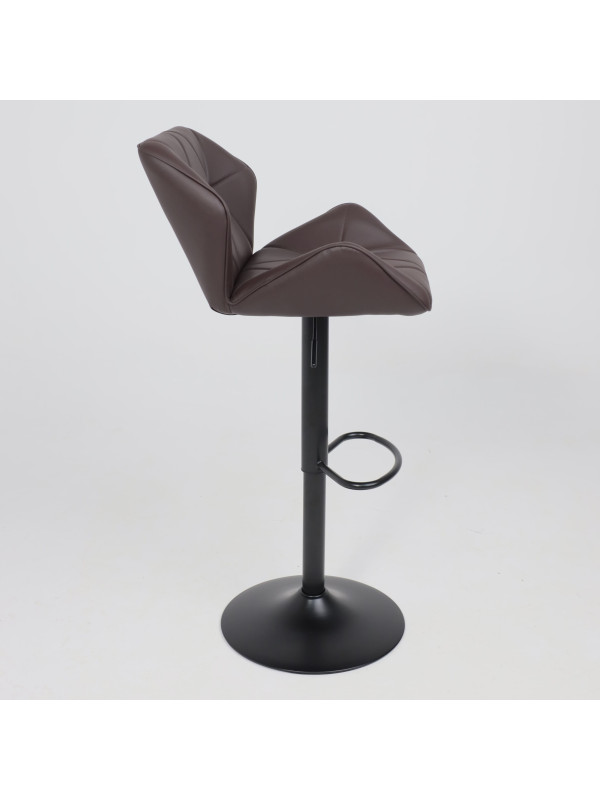 Стул AksHome Berlin GB шоколад/черный сбоку