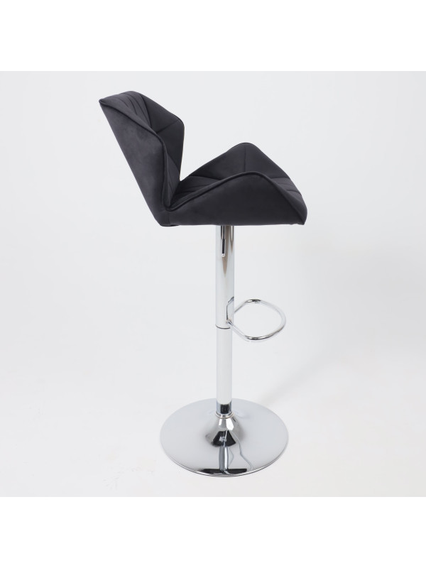 Стул AksHome Berlin GB черный/хром сбоку