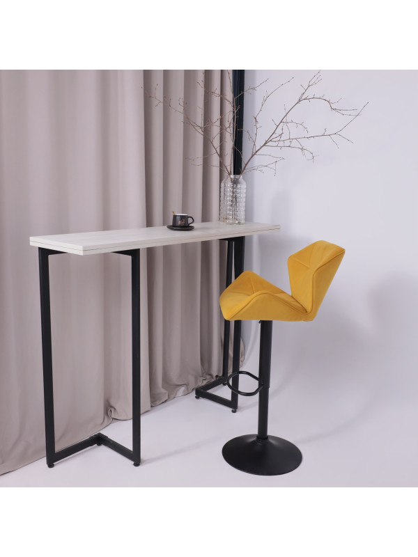 Стул AksHome Berlin GB горчичный/черный в интерьере (2)