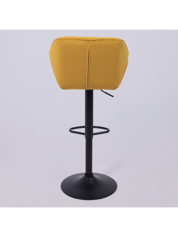 Стул AksHome Berlin GB горчичный/черный сзади