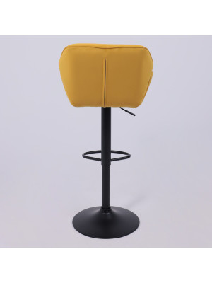 Стул AksHome Berlin GB горчичный/черный сзади