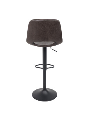 Стул AksHome Indiana графит/черный сзади