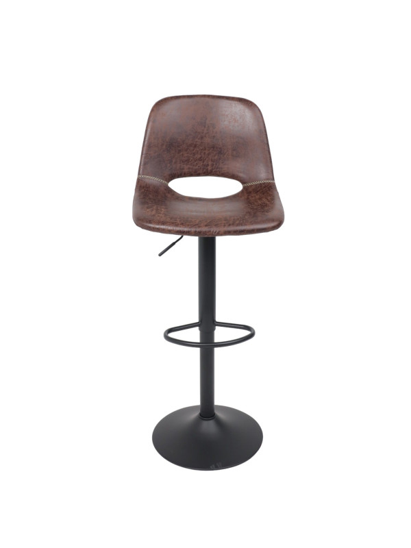 Стул AksHome Indiana коричневый/черный спереди