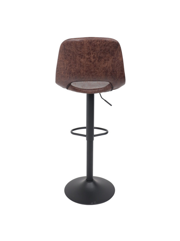 Стул AksHome Indiana коричневый/черный сзади