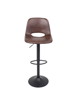 Стул AksHome Indiana коричневый/черный спереди