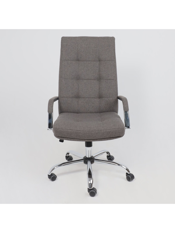 Кресло компьютерное AksHome Брест-1 серый спереди