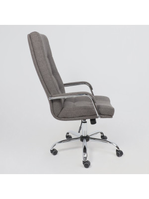 Кресло компьютерное AksHome Брест-1 серый сбоку