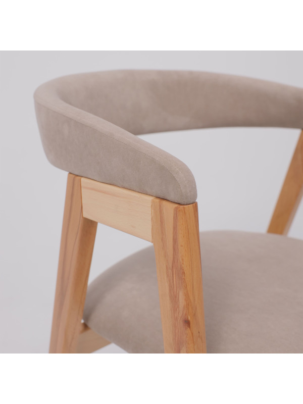 Стул ОРИМЭКС Лондон песочный/светлый бук вблизи