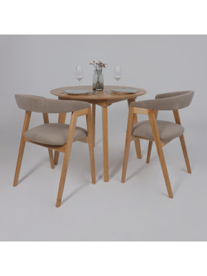 Стул ОРИМЭКС Лондон песочный/светлый бук в интерьере