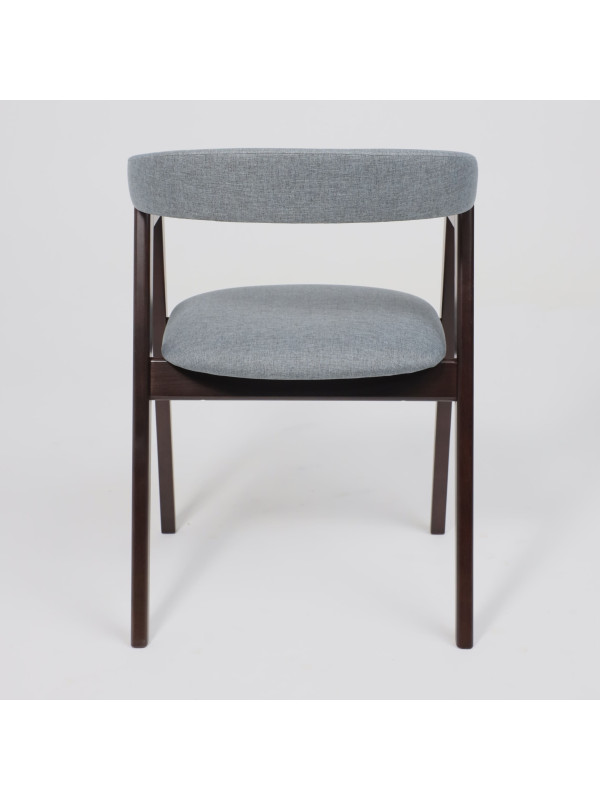 Стул ОРИМЭКС Лондон серый/темный бук  сзади