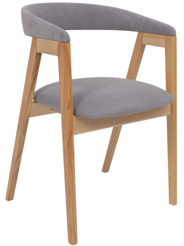 Стул ОРИМЭКС Лондон серый/светлый бук