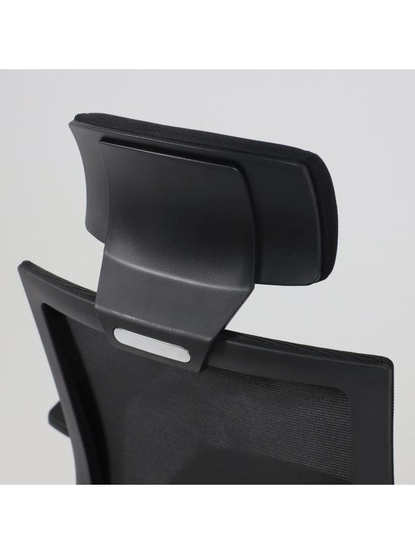 Кресло компьютерное AksHome Arcus черный регулировка подголовника