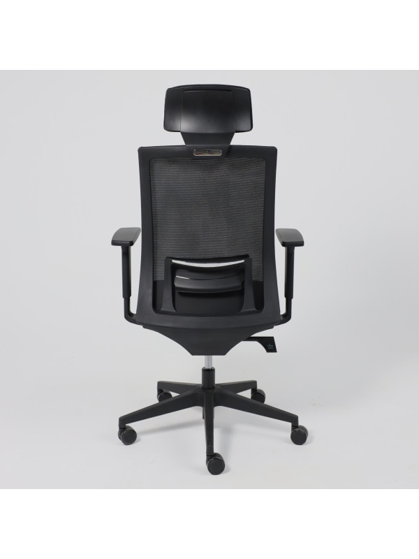 Кресло компьютерное AksHome Arcus черный сзади