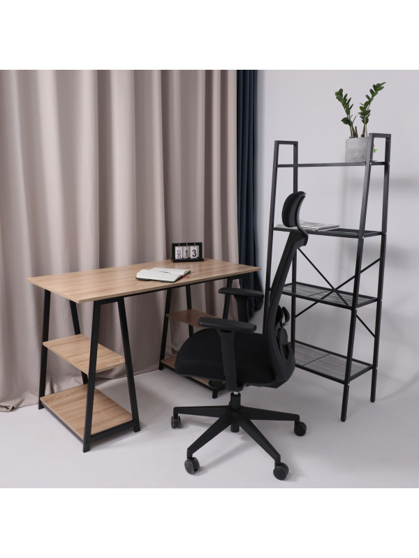 Кресло компьютерное AksHome Arcus черный в интерьере