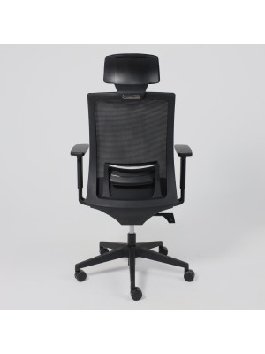 Кресло компьютерное AksHome Arcus черный сзади