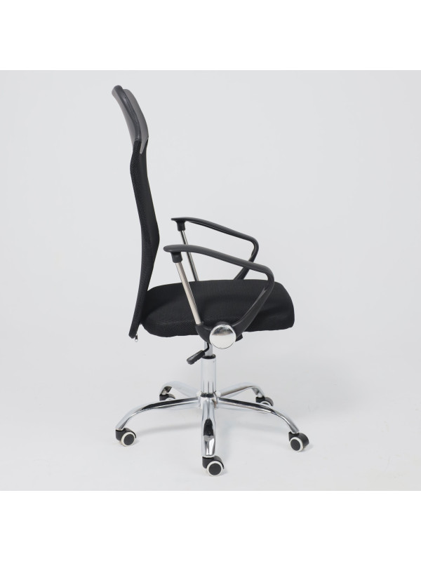 Кресло компьютерное AksHome Aria Next черный сбоку