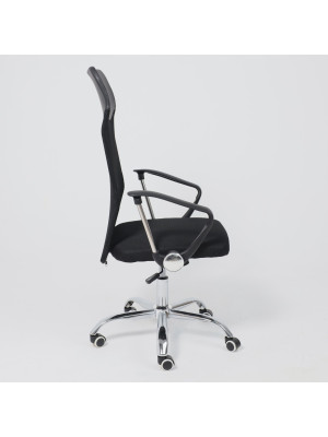 Кресло компьютерное AksHome Aria Next черный сбоку