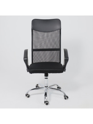 Кресло компьютерное AksHome Aria Next черный спереди