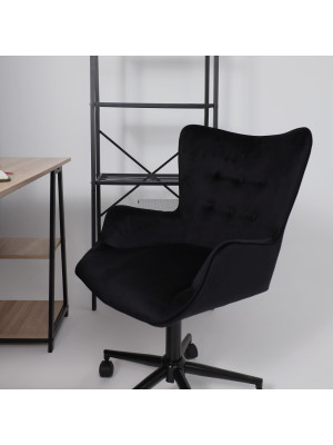 Кресло компьютерное AksHome Bella black черный в интерьере