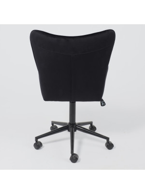 Кресло компьютерное AksHome Bella black черный сзади