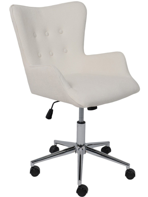 Кресло компьютерное AksHome Bella chrome белый