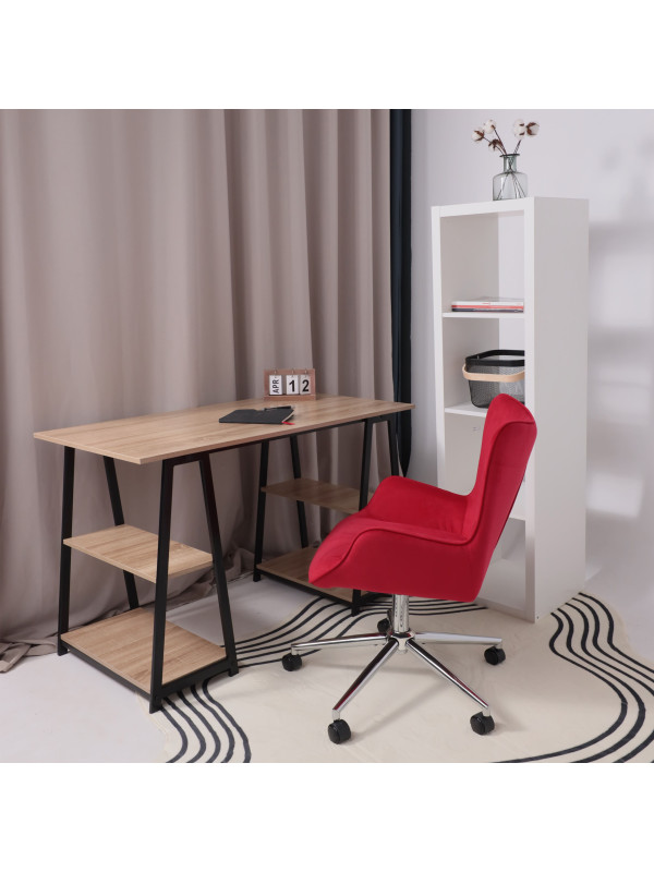 Кресло компьютерное AksHome Bella chrome фуксия в интерьере