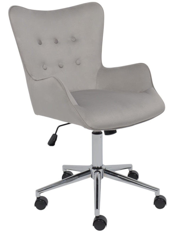 Кресло компьютерное AksHome Bella chrome серый