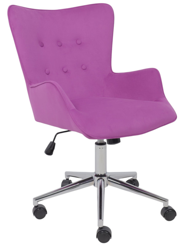 Кресло компьютерное AksHome Bella chrome фиолетовый