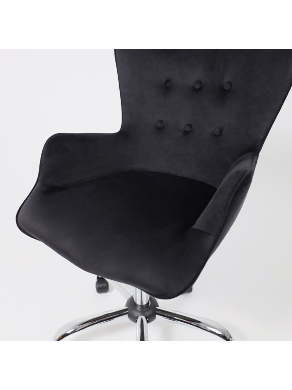 Кресло компьютерное AksHome Bella черный сверху