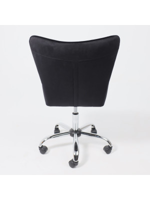 Кресло компьютерное AksHome Bella черный сзади