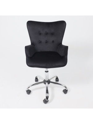 Кресло компьютерное AksHome Bella черный спереди