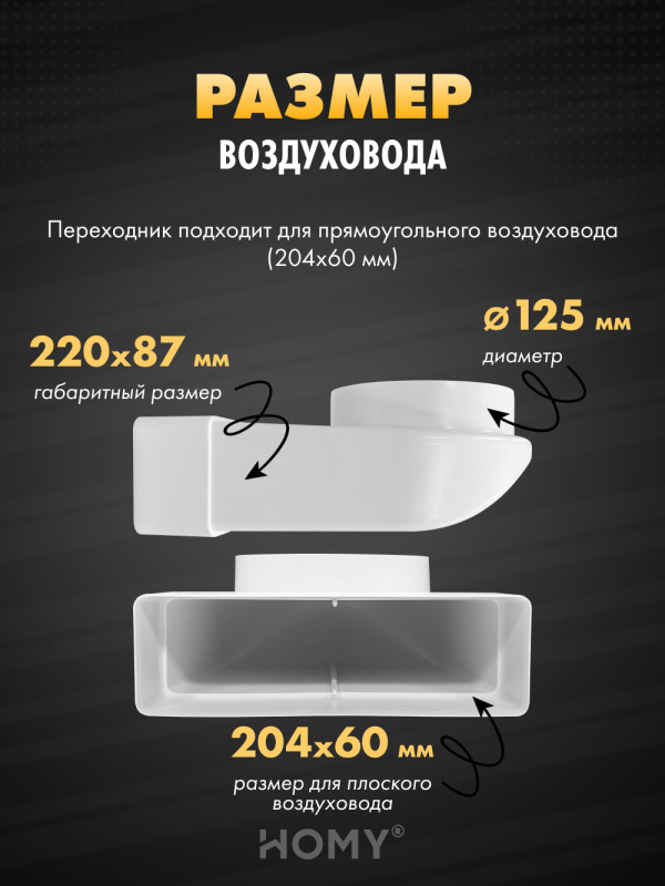 Вентиляционная решетка теневая HOMY AIR OPTIMA Круглый AO125W белая размер воздуховода