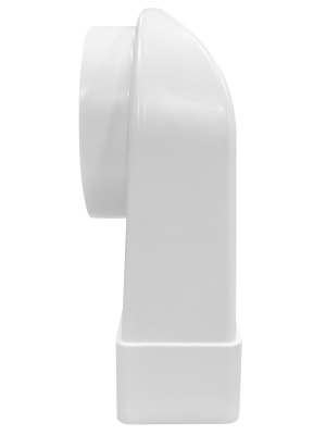 Вентиляционная решетка теневая HOMY AIR OPTIMA Круглый AO125W белая сбоку