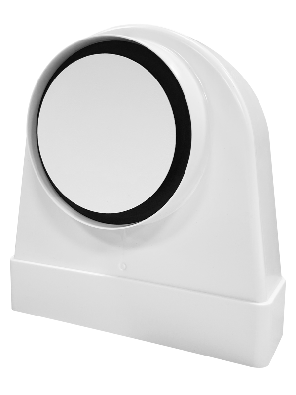 Вентиляционная решетка теневая HOMY AIR OPTIMA Круглый AO150W белая под углом