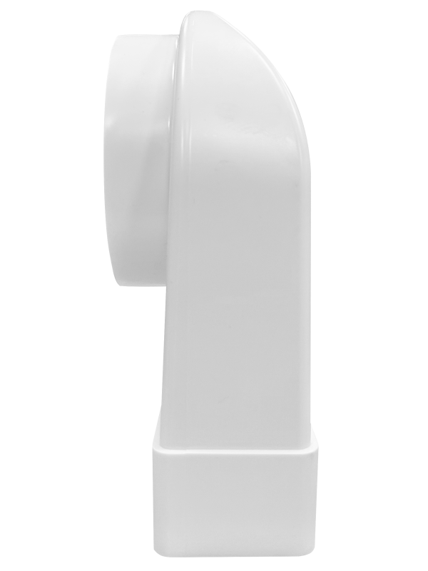 Вентиляционная решетка теневая HOMY AIR OPTIMA Круглый AO150W белая сбоку