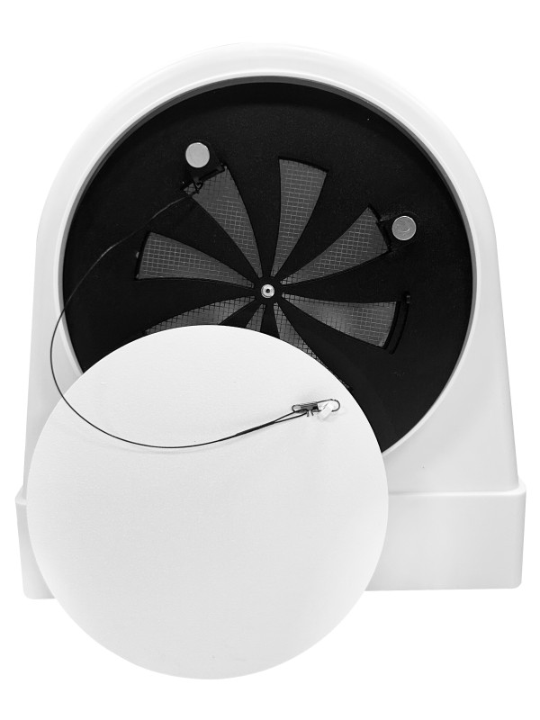 Вентиляционная решетка теневая HOMY AIR OPTIMA Круглый AO125WR белая с регулировкой