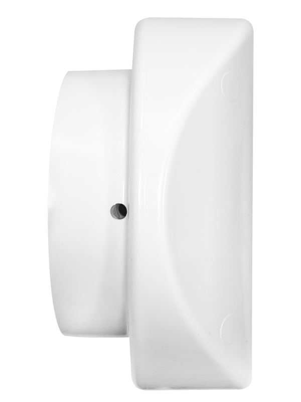 Вентиляционная решетка теневая HOMY AIR OPTIMA Круглый AO150WS белая с вентилятором сверху