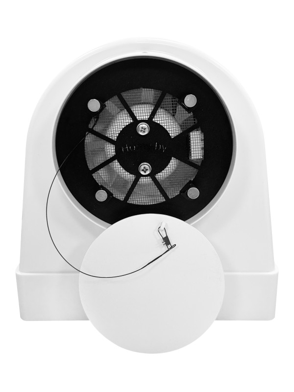 Вентиляционная решетка теневая HOMY AIR OPTIMA Круглый AO150WS белая с вентилятором
